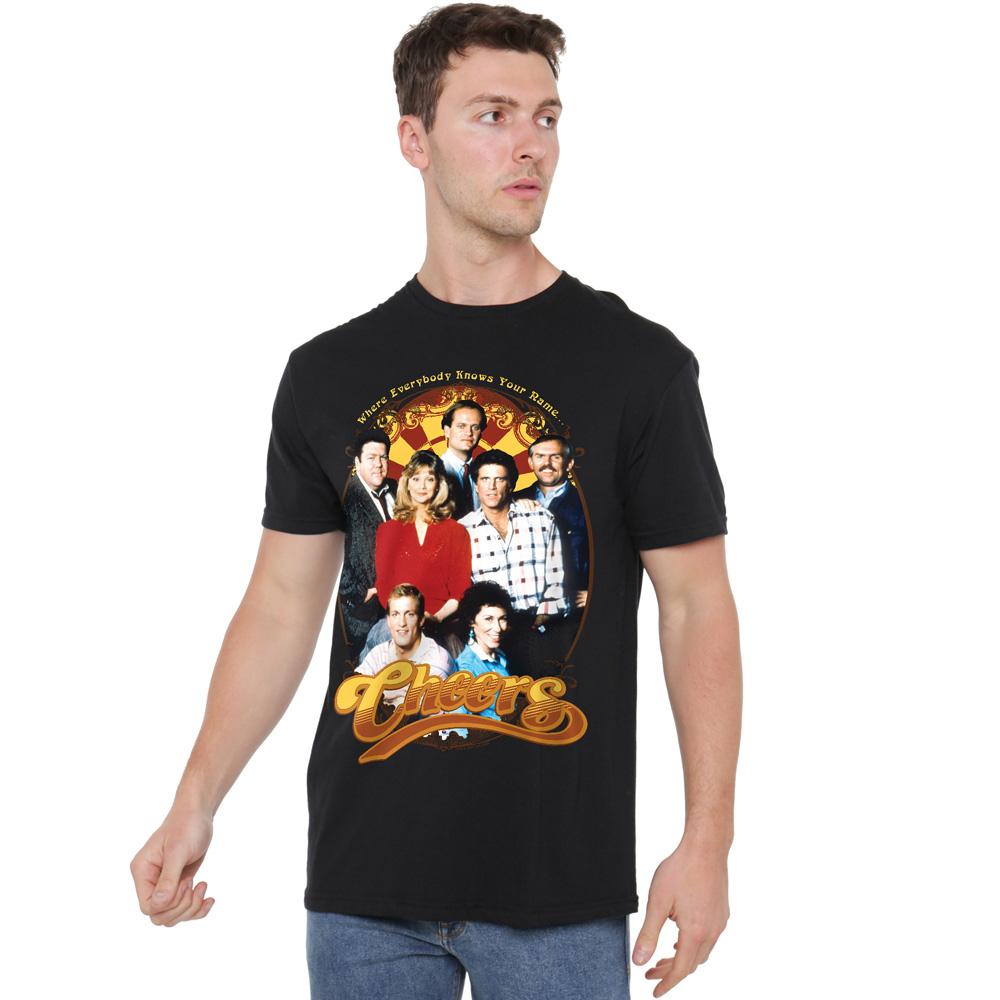 Cheers Mens Group Shot T-Shirt