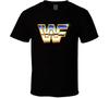 Wwf World Wrestling Federation Shiny Retro Logo Fan T Shirt