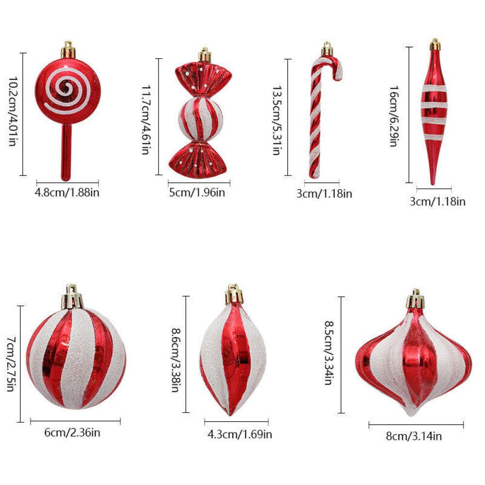 14 шт., подвески для рождественской елки, рождественские праздничные украшения для дома и вечеринки, декор