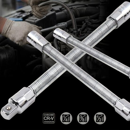 1/3 шт. Гибкий удлинитель вала 3/8" 1/4" 1/2" Приводной Гибкий удлинитель для торцевого ключа