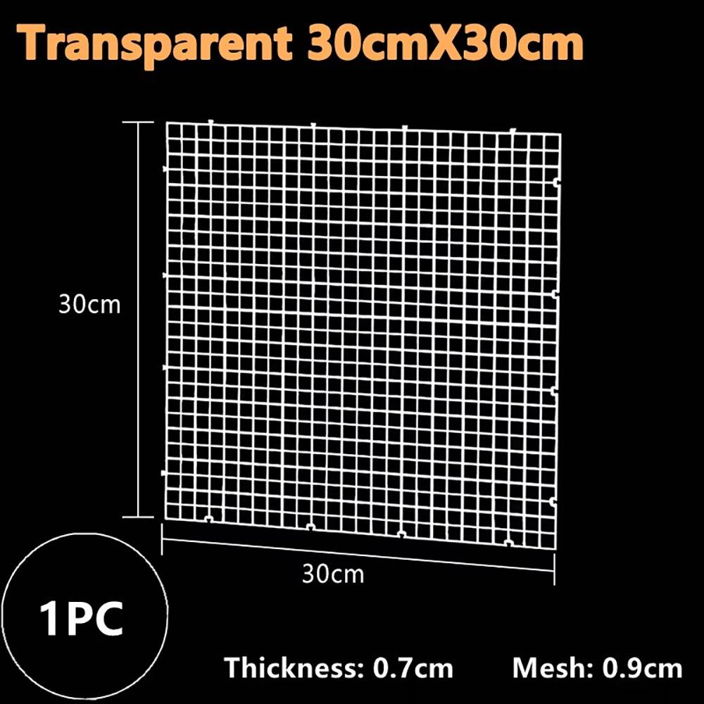 1 шт. Многофункциональная изоляционная сетчатая плата 30x30 см Пластиковая подложка для грунта, лоток, черный, белый, разделитель, сетка