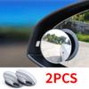 Car Reverse Auxiliary Rearview Convex Mirror Car Blind Spot Rear View Mirror Wide Angle 360°Adjustable Small Round Mirror
