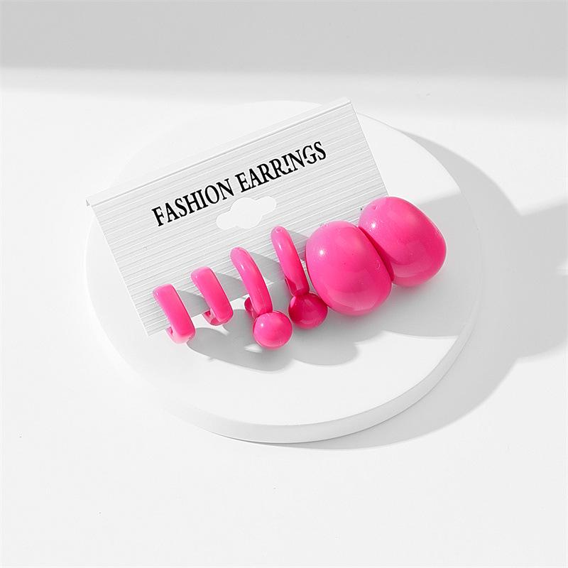 Красочные серьги-капли для женщин, модные геометрические акриловые серьги из смолы, ювелирные изделия для вечеринок