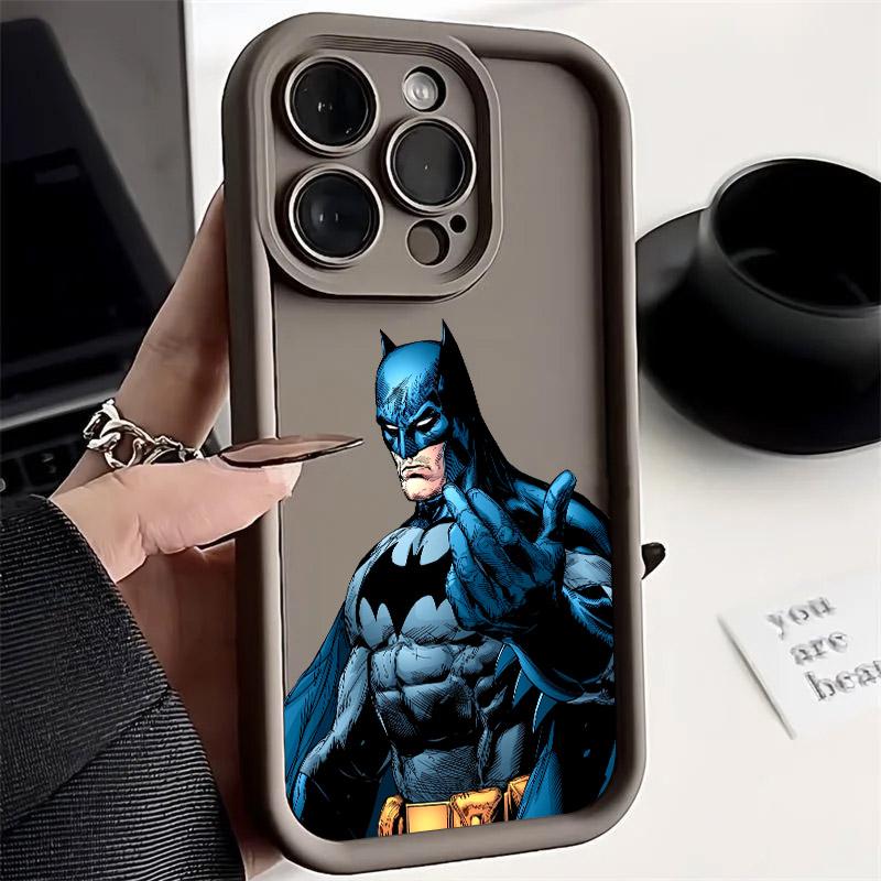 S-Supermans B-Batmans Phone Case For iPhone 17E 11 12 13 14 15 16 17 Pro Max Fundas 17 Air Plus 16e 13 Mini Silicone Back Cover