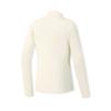 Fila Explorer Fashion Casual Outdoor Versatile Slim Fit Elastic Half Zip Knit Long Sleeve T-Shirt Women Tops Dew-White A11W547203FIV