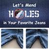 Термонашивки для ремонта одежды 20 шт., Джинсовые заплатки для джинсов, набор 4 оттенка синего, термонашивки для джинсов для внутреннего ремонта джинсов и одежды