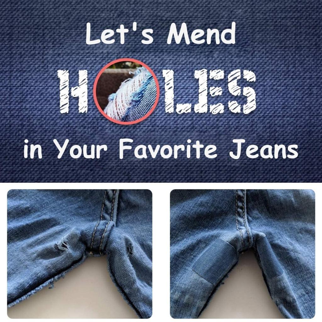 Термонашивки для ремонта одежды 20 шт., Джинсовые заплатки для джинсов, набор 4 оттенка синего, термонашивки для джинсов для внутреннего ремонта джинсов и одежды