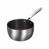 Versatile Versatile Stainless Steel Pot with Cover 18cm Non-Stick Food Pot Frying Steaming Baby Food Pot Cooking Tool
