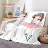Cute Ballet Girl Ballerina Fairy Cartoon Soft Flannel Blanket for Bed Bedroom Sofa Picnic,Throw Blanket for Outdoor Leisure Gift