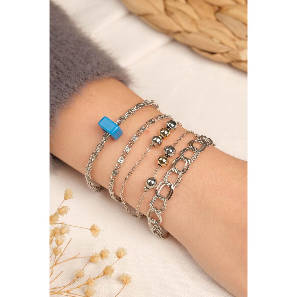 Женский позолоченный однотонный браслет