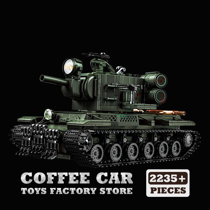 Нетоксичные Новые Тяжелые Танки V2 Строительные Кубики Военные Танки WW2 Модели MOC Блоки Головоломки Игрушки Армейский Солдат Бронированные Машины Модель Подарки на День Рождения DIY