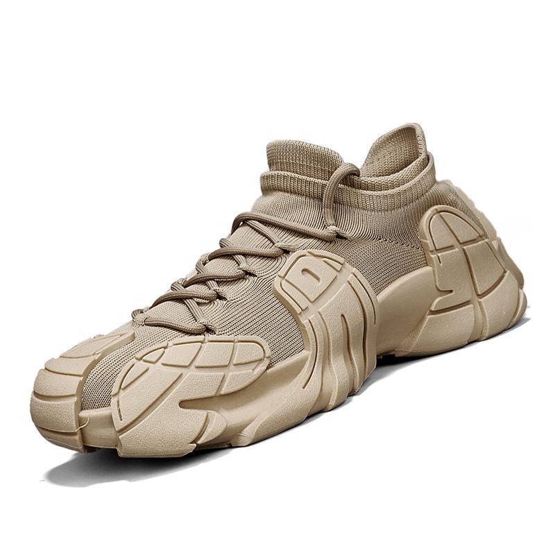 Лето 2024 г. Повседневная спортивная обувь для пар — дышащая, толстая подошва, в стиле носков Octopus для мужчин