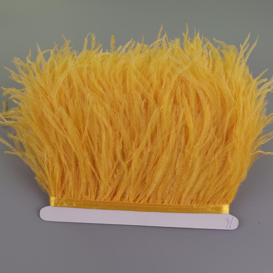 2М Страусиные перья на ленте для рукоделия шитья в платье декоративные перья на тесьме бахрома для одежды