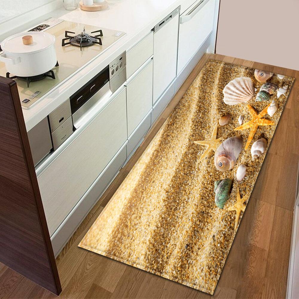 Entrance Door Mat Kitchen Bedroom Carpet Non-slip Floor Corridor Balcony Carpet Modern Printed Pattern Floor Mat