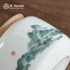 Nanshan Mr. 'Thousand Li Rivers and Mountains' Sealed Ceramic Tea Caddy
