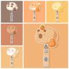 Cartoon Animal Cartoon Retractable Badge Reel Dumplings Cute Bunny ID Holder  Hospital Supplies