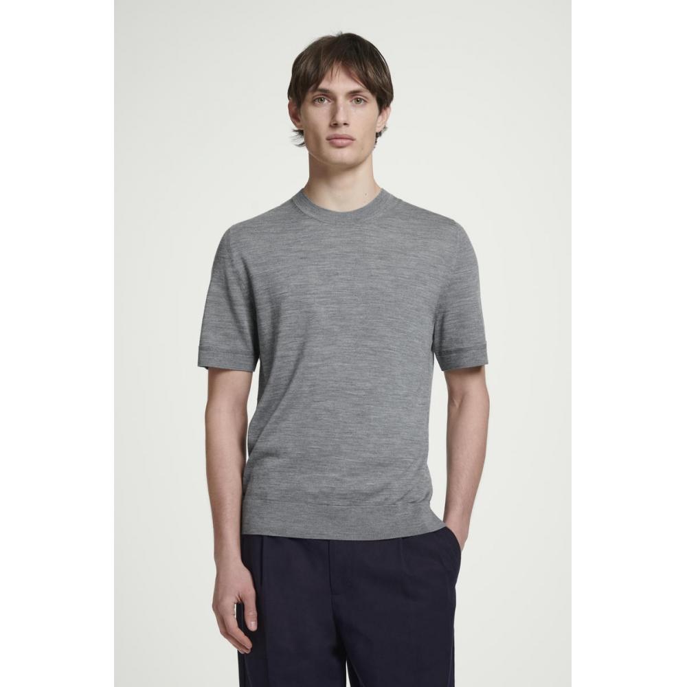 COS Футболка Japan Slim FiT из мериносовой шерсти