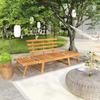 VidaXL 2-in-1 Garden Bench 190 Cm Solid Acacia Wood