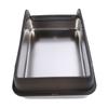 Stainless Steel Litter Box Anti Splashing Odorless Easy To Clean High Sides Semi Enclosed Cat