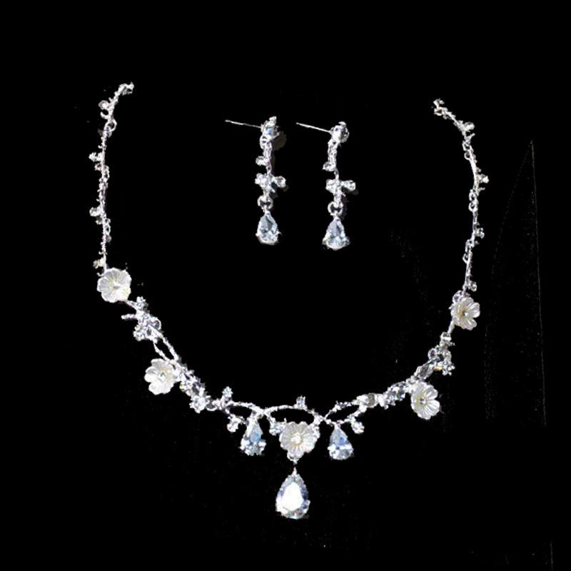 Свадебная тиара, корона, ожерелье, серьги, комплект из трех частей, барочная королева, корона на день рождения, корона для волос