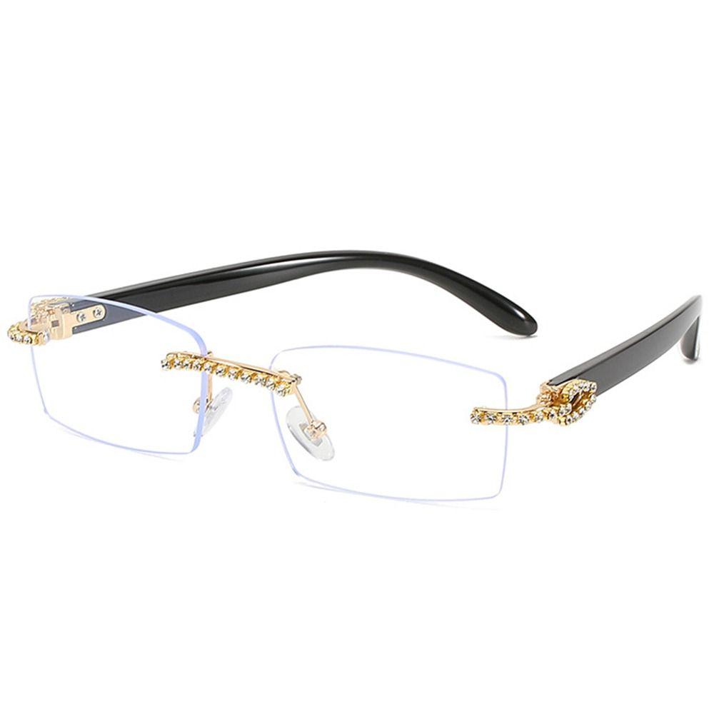 Прямоугольные солнцезащитные очки с градиентом UV400, безрамные очки, винтажные солнцезащитные очки в стиле панк для женщин и мужчин