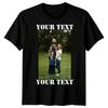 Family Photo Personalized YOUR TEXT Custom Gift Mens T-Shirt Womens Tee