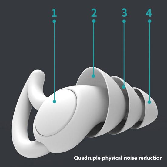 1 комплект берушей 3 слоя звукоизоляции силиконовые беруши для плавания и подводного плавания с коробкой для хранения для вечеринки у бассейна