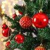 Праздничные рождественские шары, декоративные елочные украшения, красочные многоразовые подвесные шары, праздничные сезонные принадлежности для украшения вечеринки