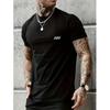 New Summer Men's Fashion T-shirt Personality Versatile Printed Men's T-shirt Top