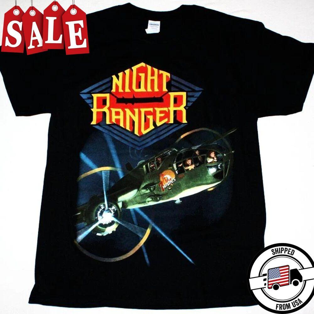 РАСПРОДАЖА Редкая Хлопковая Мужская Унисекс Футболка Night Ranger Все Размеры