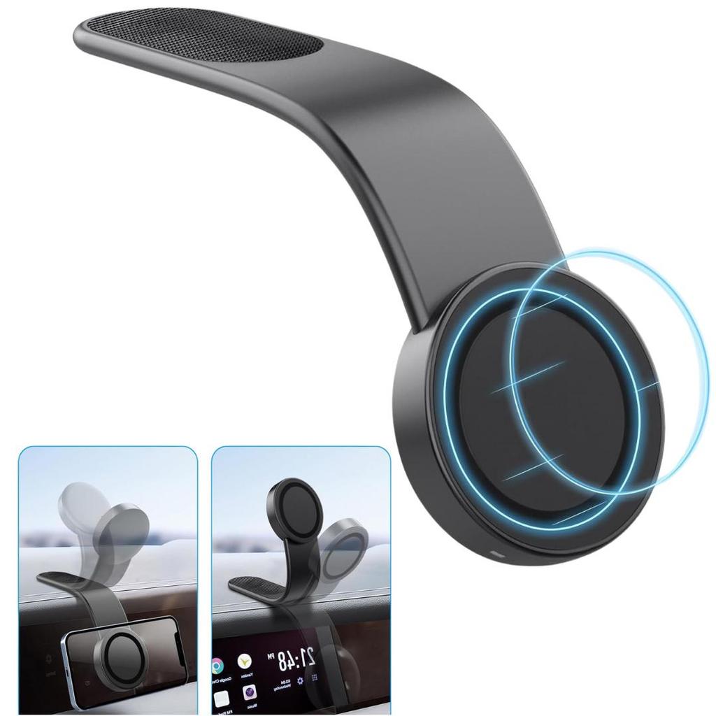 Ультратонкий магнитный автомобильный держатель для телефона, скрытое крепление на приборную панель, сильный магнит, минималистичный