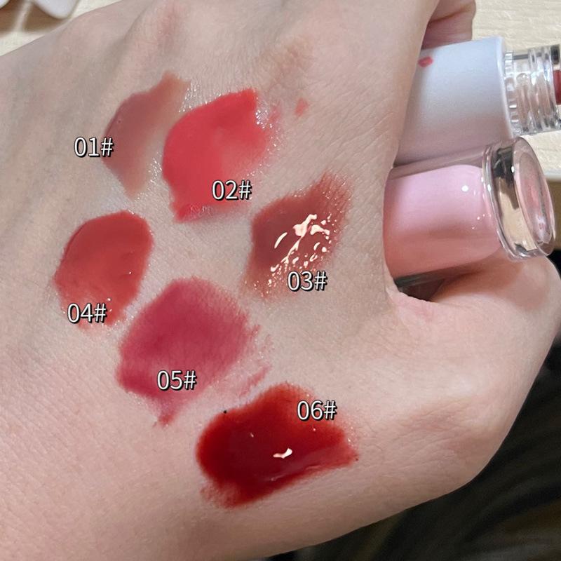 Crystal Frozen Mirror Lip Glaze, Water-gloss Mirror Pouty Lips, Moisturizing, Long-lasting, Whitening Lipstick, Tender Lip Gloss