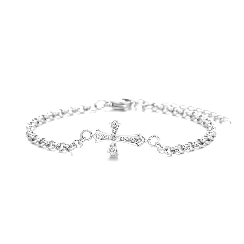 Personalized Retro Cross Couple Bracelet For Women Men Simple Adjustable Bracelets Couple Jewelry Gifts