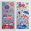9 Patriotic Window Stickers Window Stickers Vintage American Star Flag Fireworks Window Decorations For Independence Day Family Gatherings Gla