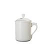 Chaxun White Porcelain Office Meeting Cup with Lid