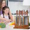 Multifunctional Powerful Knife Rack Kitchen Storage Kitchen Knife Rack Double-sided Solid Wood Magnetic Knife Holder
