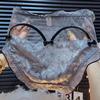 Love Bow Sexy Lace Hollow Underwear for Women High Waist Plus Size Chubby Charming Personality Underwear