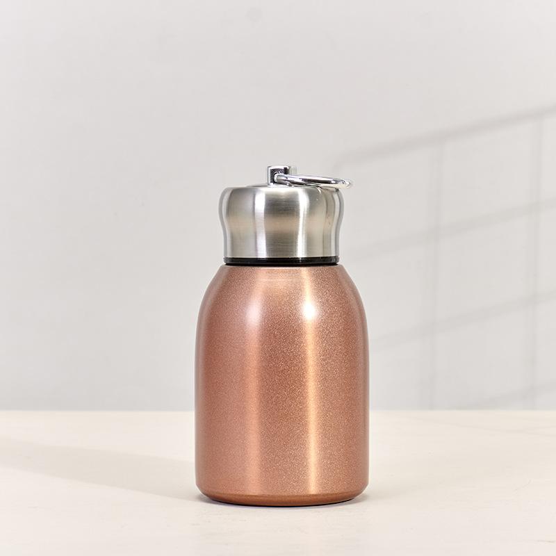 1 шт. 300 мл Мини-термокружка из нержавеющей стали для путешествий - Сохраняет напитки горячими или холодными в течение нескольких часов - Идеально подходит для кемпинга и путешествий.