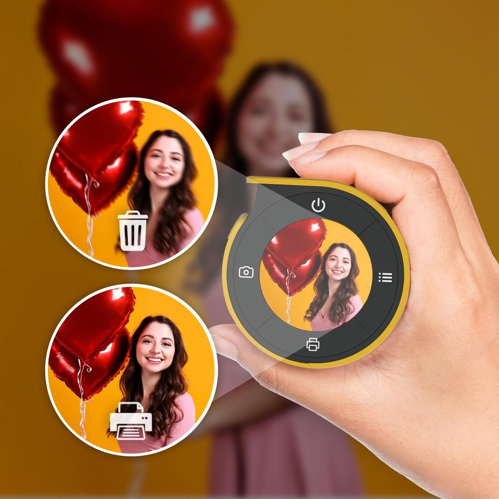 Цифровая камера мгновенной печати Kodak Memo Shot ERA Toy с принтером для этикеток (Белый, Корпус камеры + 10 рулонов)