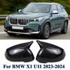 For BMW X1 U11 U12 2023 2024 Side Rear View Mirror Cap Cover Horn Case Shell Trim Car Accessories
