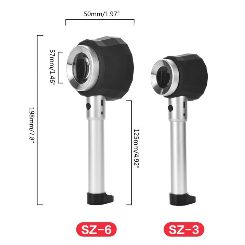 Увеличительное стекло с подсветкой, 30-кратная портативная лупа со светодиодной подсветкой для чтения пожилых людей, проверка ювелирных изделий