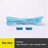 NO.8 No Tie Shoelaces Elastic Semicircle Shoe Laces for Kids and Adult Metal Lock Sneakers Shoelace Boot Lazy Laces Shoe Strings