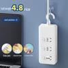 Умный USB Многофункциональный Сетевой Фильтр с Независимым Выключателем и Боковой Вилкой