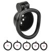 ABS Chastity Cage with 5 Rings Cock Cage Adult Sex Toy Penis Bondage Urethral Lock with Plug Male Cuckold Erotic BDSM Toy