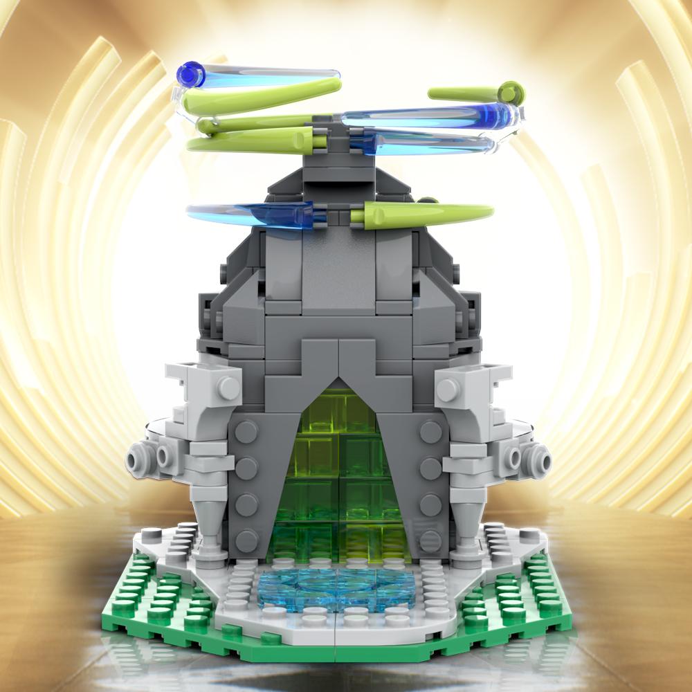 Gobricks MOC Святилище Света из Zelda Конструктор Модель Архитектура Средневековой Игры Кирпичики Игрушки Детские Подарки на День Рождения Игрушки
