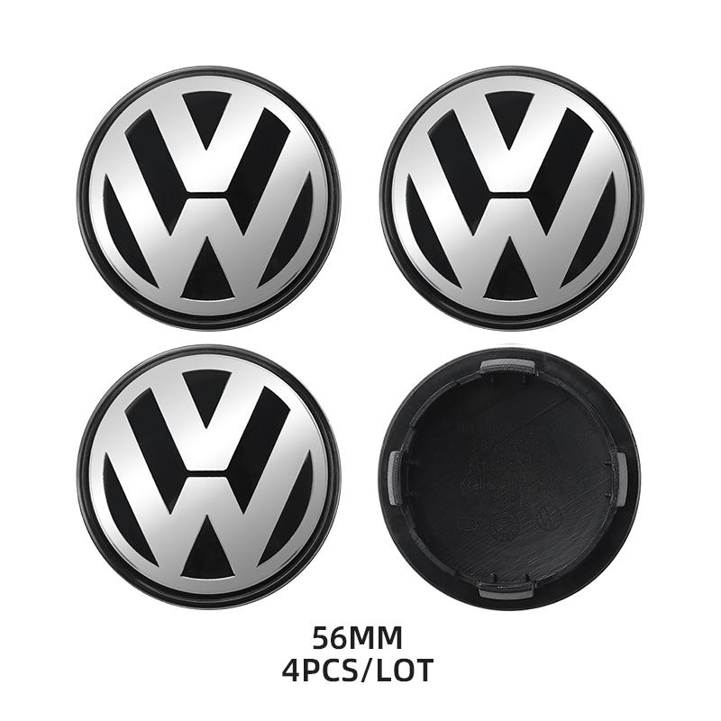 Emblems 56mm 65mm For VW Volkswagen Passat POLO Tiguan Golf Jetta Car Replace COVER Car Wheel Center Cap Hub Covers Badge Access zk4