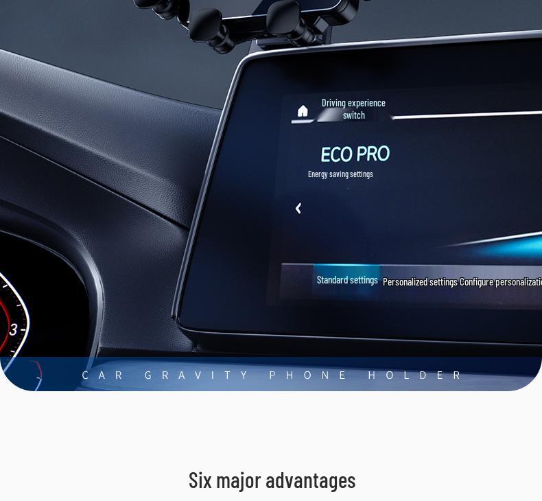 Совместим с BYD Qin PLUS, Han, Tang, Yuan: Гравитационный держатель для телефона в автомобиль для навигации и просмотра экрана.