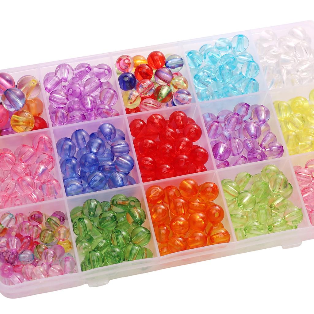 Бусины ручной работы 6/8/10 мм акриловые прозрачные круглые бусины свободные бусины разделительные бусины струны браслеты цепочки для ключей цепочки для сотовых телефонов ювелирные аксессуары