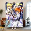 Magical Girl Nanoha Soft and comfortable flannel Suitable for sofas living rooms outdoor camping travel and also makes a great anniversary gif