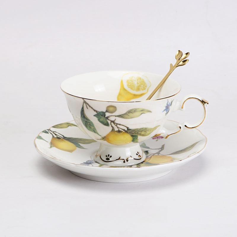 Европейский узор лимона Керамическая тарелка для стейка Чаша Фруктовые конфеты Dim Sum Тарелка западной кухни Посуда Домашняя тарелка для завтрака
